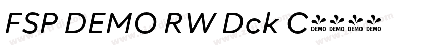 FSP DEMO RW Dck C字体转换 FSP DEMO RW Dck C字体转换